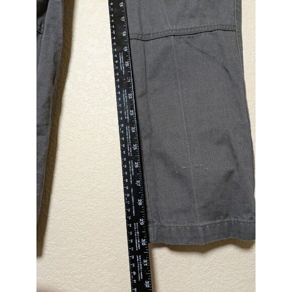 Men's Gray Utility Cargo Pants ItalyMorn Size 34 Outdoor Gorpcore Workwear - Picture 5 of 9